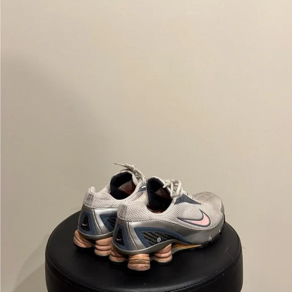Nike Silver and Pink Shox Sneakers - Picture 2 of 5